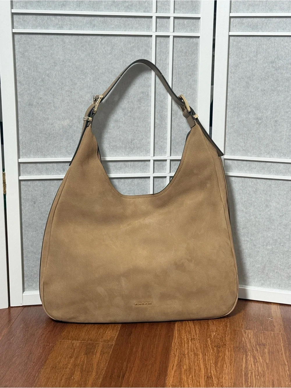 Michael Kors Nolita Large Nubuck Hobo Shoulder Bag